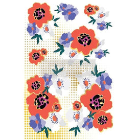 Prima Transfer | CECE Modernist Floral | Redesign With Prima | Red Flower Decals, Floral Furniture Transfers, Modern Art Print