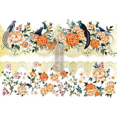 NEW Prima Transfer | Cece Pheasants & Peonies | Redesign With Prima | 24” x 35”