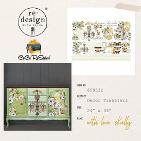 Cece With Love, Skully Furniture Transfer by Cece Restyled & Redesign With Prima  | 24” x 35”