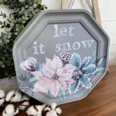 Prima Transfer | Evergreen Florals | Redesign With Prima | 24” x 35” | Winter Transfer, Leaf Transfers, Winter Decal, Crafts