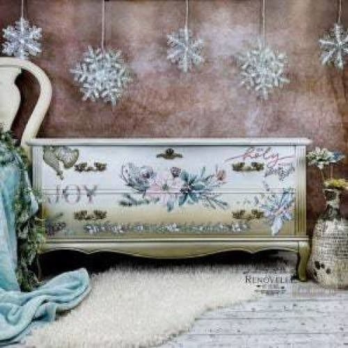 Prima Transfer | Evergreen Florals | Redesign With Prima | 24” x 35” | Winter Transfer, Leaf Transfers, Winter Decal, Crafts