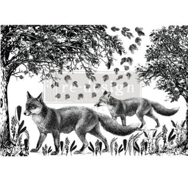 Fox Meadows | Redesign With Prima | 24” x 35” | Fox Furniture, Furniture Transfers, Prima Transfers, Fox Decal, Fox Decor, Fox Wall Decal