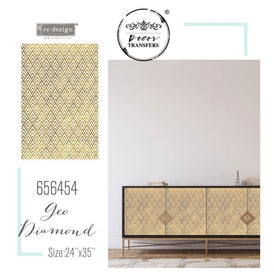 NEW Prima Transfer | Geo Diamond | Redesign With Prima | 24” x 35”