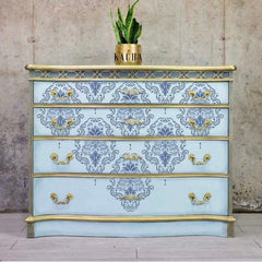 Kacha Dana Damask Furniture Transfer by Redesign With Prima | 24” x 35”