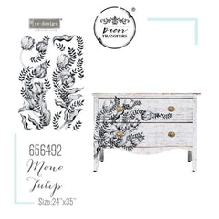 NEW Prima Transfer | Mono Tulip | Redesign With Prima | 24” x 35”