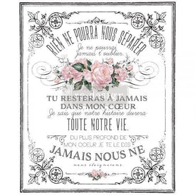 Prima Transfer | My Heart | Redesign With Prima | Floral Furniture Transfers, Flower Decals, Pink Floral Transfer, Pink Flower Decal