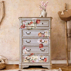 NEW | Prima Transfer | Pretty in Peach | Redesign With Prima | Floral Furniture Transfers, Flower Decals