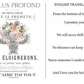 Prima Transfer | Royal Bouquet | Redesign With Prima | Pink Flower Decals, Blue Flower Transfer, Floral Furniture Transfers, Mirror Decal