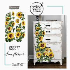 NEW Prima Transfer | Sunflower | Redesign With Prima | 24” x 35”
