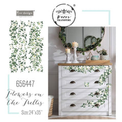 NEW Prima Transfer | Flowers on the Trellis | Redesign With Prima | 24” x 35”