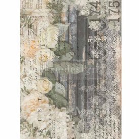 Prima Transfer, White Fleur, Redesign With Prima, White Flower Transfer, Floral Furniture Transfers, Flower Decals