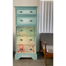 Decoupage Paper | Ferris Wheel | MINT by Michelle | A3 or A1