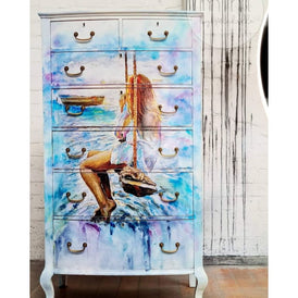 Decoupage Paper | Girl On A Swing  | MINT by Michelle | A3 or A1