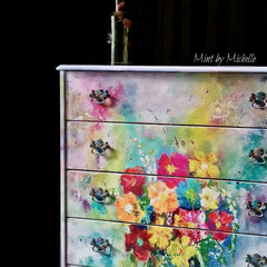 Decoupage Paper | Karen’s Technicolour Bouquet | MINT by Michelle | A3 or A1