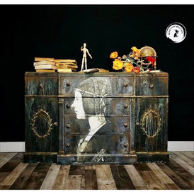Decoupage Paper | Leonardo’s Lady | MINT by Michelle | A3 or A1 | Furniture Decoupage, Decorative Paper, For Furniture