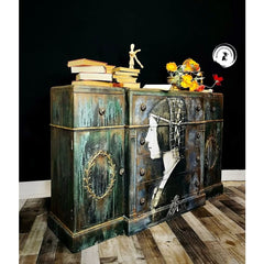 Decoupage Paper | Leonardo’s Lady | MINT by Michelle | A3 or A1 | Furniture Decoupage, Decorative Paper, For Furniture