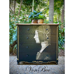Decoupage Paper | Leonardo’s Lady | MINT by Michelle | A3 or A1 | Furniture Decoupage, Decorative Paper, For Furniture