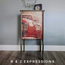 Decoupage Paper | Old Red Car | MINT by Michelle | A3 or A1