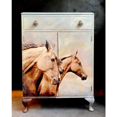 Decoupage Paper | Sepia Horses | MINT by Michelle | A3 or A1