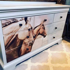Decoupage Paper | Sepia Horses | MINT by Michelle | A3 or A1
