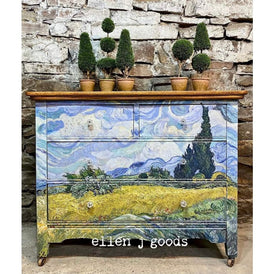 Decoupage Paper | Wheatfields & Cypresses | MINT by Michelle | A3 or A1