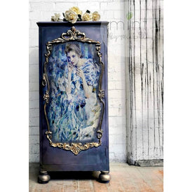 Decoupage Paper | Woman with Irises | MINT by Michelle | A3 or A1