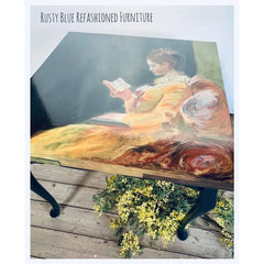 Decoupage Paper | Young Girl Reading | MINT by Michelle | A3