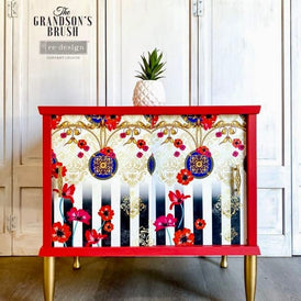 Decoupage Tissue Paper | CeCe Fashion & Flora | Redesign With Prima | 19.5” x 30” | Vintage Floral Decoupage Paper, Flower Decoupage Napkin