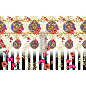 Decoupage Tissue Paper | CeCe Fashion & Flora | Redesign With Prima | 19.5” x 30” | Vintage Floral Decoupage Paper, Flower Decoupage Napkin