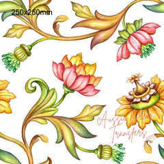 Dry Rub Transfer | Folk Art 1 | Aussie Decor Transfers - 