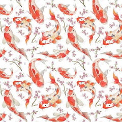 Dry Rub Transfer - Koi and Lotus | Aussie Decor Transfers | 