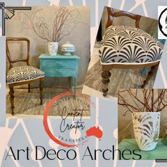 Extra Large Stencil | Art Deco Arches | Aussie Decor