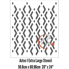 Extra Large Stencil | Aztec 1 | Aussie Decor Transfers | 20 