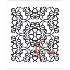Extra Large Stencil • Chain of Hearts • Aussie Decor Transfers | Furniture Stencil - Floor Stencil - Wall Stencil