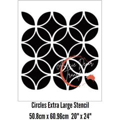 Extra Large Stencil | Circles | Aussie Decor Transfers | 20 