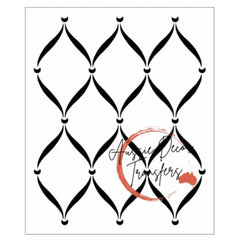 Extra Large Stencil | Intertwined | Aussie Decor Transfers |