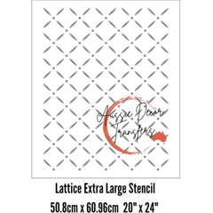 Extra Large Stencil | Lattice | Aussie Decor Transfers | 20 