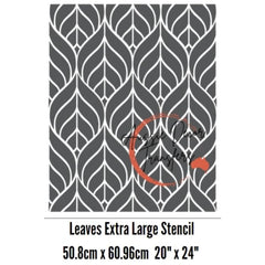 Extra Large Stencil | Leaves | Aussie Decor Transfers | 20 x
