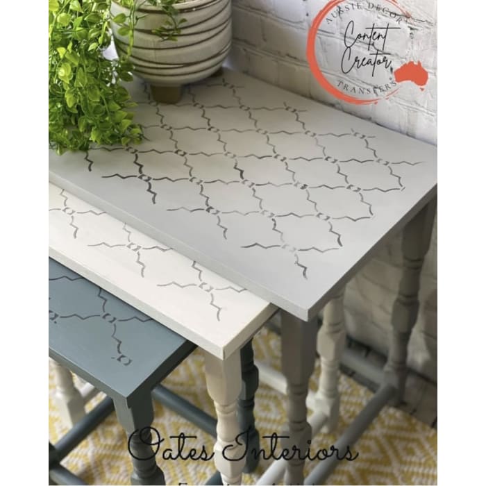 Extra Large Stencil | Moroccan Grid | Aussie Decor Transfers
