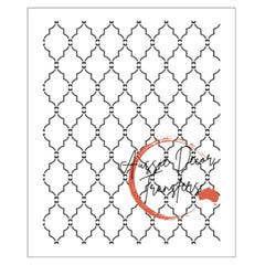 Extra Large Stencil | Moroccan Grid | Aussie Decor Transfers