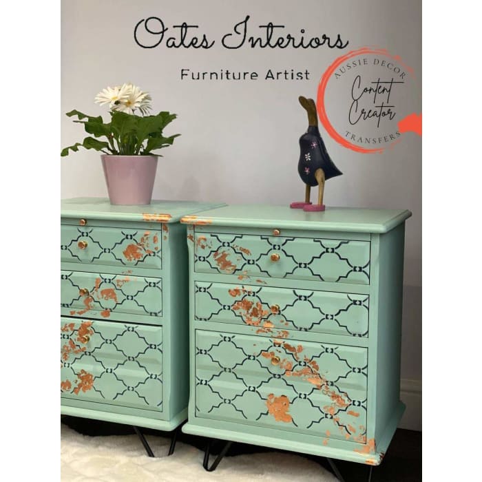 Extra Large Stencil - Moroccan Grid | Aussie Decor Transfers