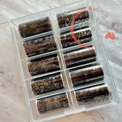 Foils | Black Lace | Aussie Wonderfoil | Aussie Decor Transfers | 4cm x 100cm