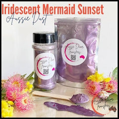 Mica Powder | Iridescent Mermaid Sunset | Aussie Dust | Aussie Decor Transfers | 50g/30g | Purple Mica, Metallic Purple Paint