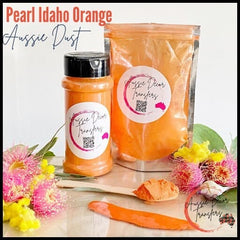 Mica Powder | Pearl Idaho Orange | Aussie Dust | Aussie Decor Transfers | 50g/30g | Orange Mica, Orange Paint, Orange Metallic