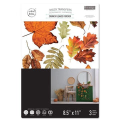 Crunchy Leaves Forever | Redesign With Prima | 8.5” x 11” | Middy Transfers, Leaf Transfers, Leaf Decal, Autumn Transfers, Autumn Craft
