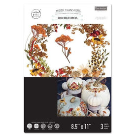 Dried Wildflowers | Redesign With Prima | 8.5” x 11” | Middy Transfers, Furniture Transfers, Autumn Transfers, Autumn Craft Decorations