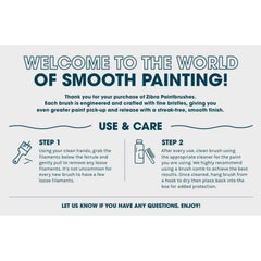 Paintbrush, Palm Pro, Zibra, Trim and Surface Painting, Zibra Brush, Furniture Brush, Decorating Brush