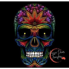 Poster Print | Mandala Skull | Aussie Decor Transfers | SML or MED | Skull Poster, Print, Wall Art, Decoupage Paper for Furniture