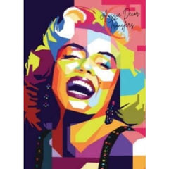 Poster Print | Marilyn in Colour | Aussie Decor Transfers | MED or LGE | Marilyn Monroe Print, Poster, Wall Art, Bright Coloured, Warhol