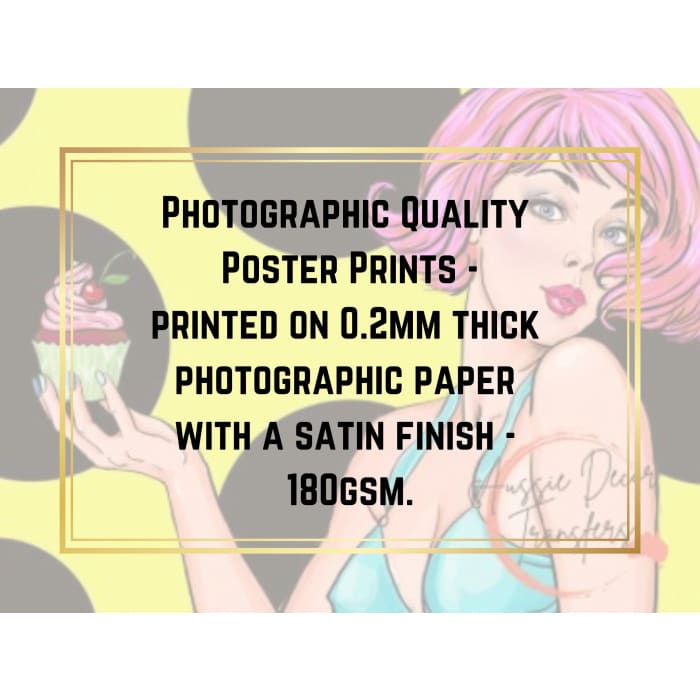 Poster Print | Rebel without a Cause | Aussie Decor Transfers | MED or LGE